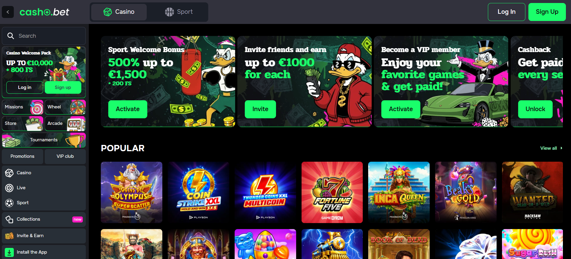 Casho Casino Anmelden